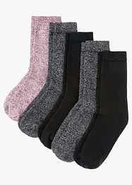 Lot de 5 paires de chaussettes chaudes en éponge, bonprix