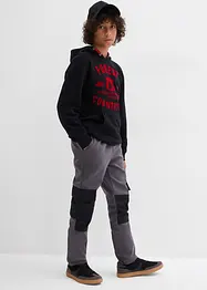 Pantalon cargo en softshell, largeur réglable, bonprix