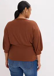 T-shirt en maille bouclette, bonprix