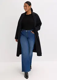 T-shirt côtelé en viscose majoritaire, bonprix