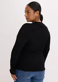 T-shirt côtelé en viscose majoritaire, bonprix