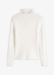 Pull côtelé en viscose mélangée fluide, bonprix