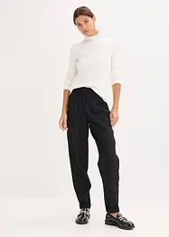 Pull côtelé en viscose mélangée fluide, bonprix