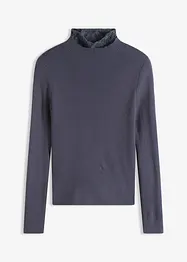 Pull côtelé en viscose mélangée fluide, bonprix