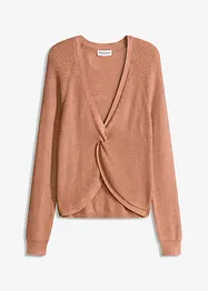 Pull fluide en maille côtelée, viscose majoritaire, bonprix
