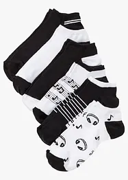 Lot de 6 paires de chaussettes basses coton, bonprix
