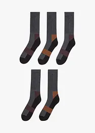 Lot de 5 paires de chaussettes de sport chaudes avec intérieur éponge, bonprix