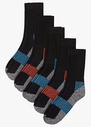 Lot de 5 paires de chaussettes de sport chaudes avec intérieur éponge, bonprix