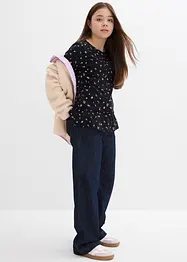 T-shirt manches longues en coton extensible, bonprix