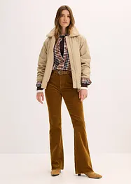 Pantalon évasé en velours côtelé, bonprix