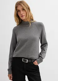 Pull col roulé 100% coton, bonprix