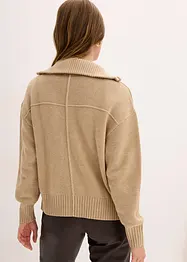 Gilet oversize en fine maille, bonprix