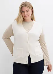 Gilet sans manches en maille, bonprix