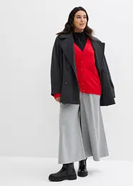 Gilet long en maille douce, bonprix