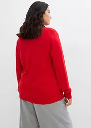 Gilet long en maille douce, bonprix