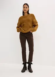 Pull oversize à franges, bonprix