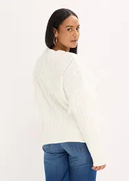 Pull oversize à franges, bonprix