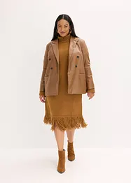 Robe en maille avec franges à la base, bonprix