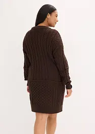 Robe en maille torsadée, bonprix