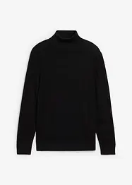 Pull slim à col roulé en fine maille avec laine mérinos, bonprix