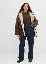 Jean droit taille haute, long, bonprix