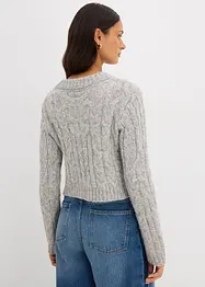 Gilet en grosse maille douce, laine mélangée, bonprix