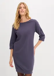 Robe sweat manches 3/4, intérieur gratté doux, bonprix