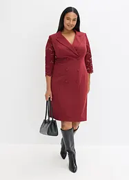 Robe blazer avec manches en dentelle, bonprix