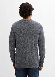 Pull col rond en coton mélangé, bonprix