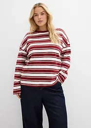 T-shirt manches longues oversize 100% coton, bonprix