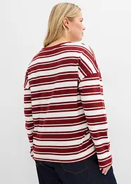 T-shirt manches longues oversize 100% coton, bonprix