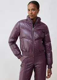 Doudoune en cuir d’agneau nappa, bonprix