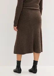 Jupe midi en maille, bonprix