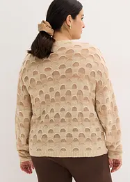 Pull oversize en doux mélange laine et alpaga, bonprix