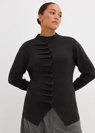 Gilet en fine maille de viscose mélangée, bonprix