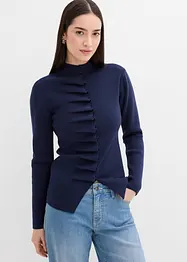 Gilet en fine maille de viscose mélangée, bonprix