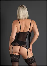 Top porte-jarretelles et string (ens. 2 pces), bonprix