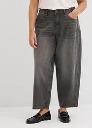 Jean barrel taille mi-haute, bonprix