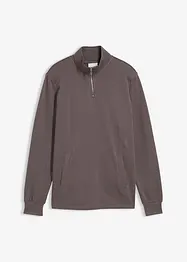 Sweat 100% coton avec poches pratique et base droite, bonprix