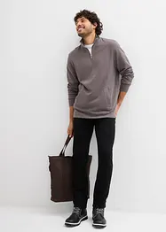 Sweat 100% coton avec poches pratique et base droite, bonprix