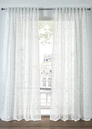 Voilage en batiste à imprimé brillant, aussi en XXL (1 pce), bonprix