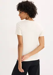 T-shirt avec perles, bonprix