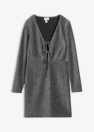 Robe courte brillante avec nœuds, bonprix