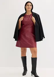 Robe courte enduite, bonprix