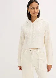 Pull en grosse maille avec capuche, bonprix