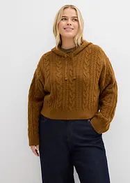 Pull en grosse maille avec capuche, bonprix