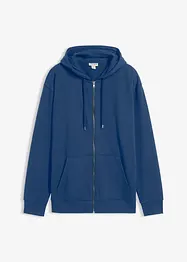 Sweat zippé ample à capuche, bonprix