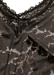 Body manches courtes en modal et dentelle, bonprix