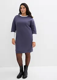 Robe sweat manches 3/4, intérieur gratté doux, bonprix