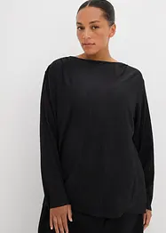 T-shirt manches longues texturé, bonprix